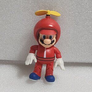 Jakks 2018 Propeller Super Mario Bros Poseable 4" Nintendo Action Figure